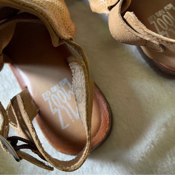 Miz Mooz Fifi Tan Leather Embellished Sandals - Picture 9 of 11